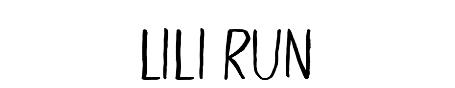 Lili Run Yazı tipi ücretsiz indir